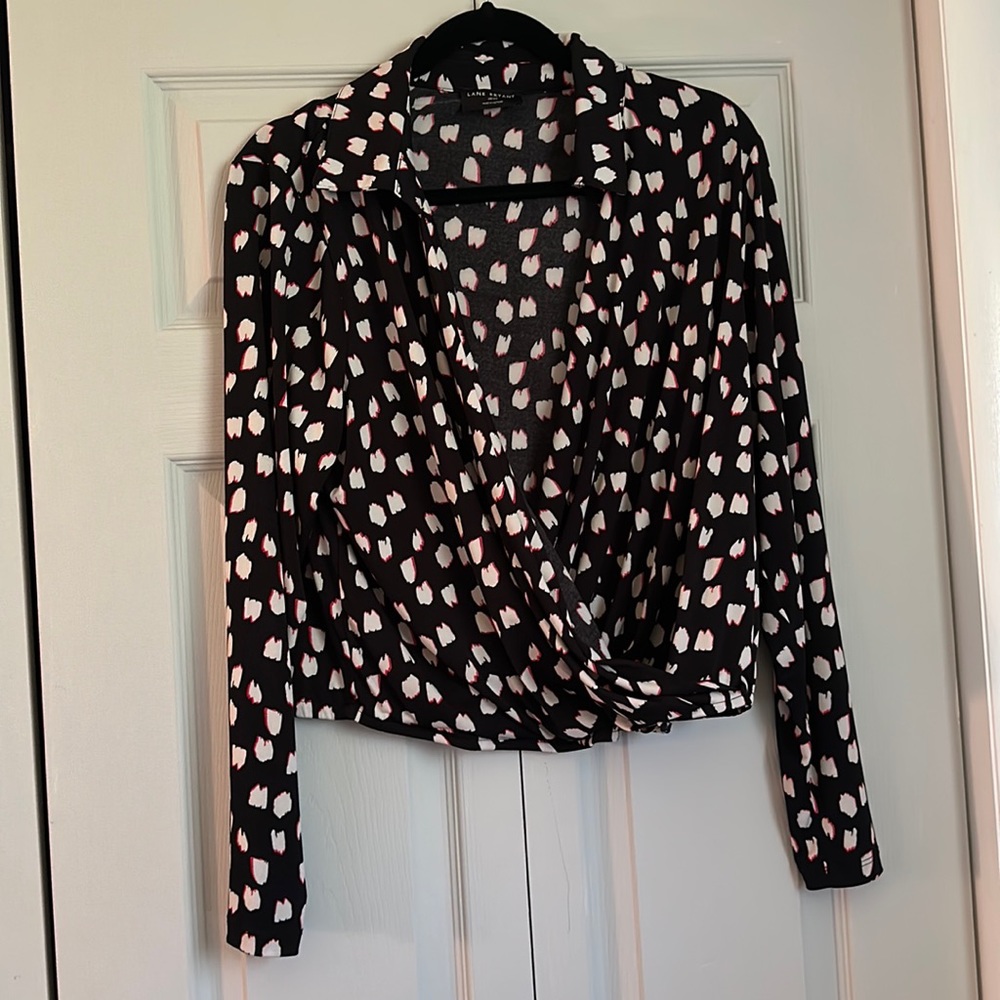 Lane Bryant Wrap Crop Top